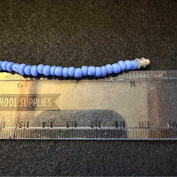 Purple & red beaded turtle bracelet with screw clasp - Picture 8 of 10